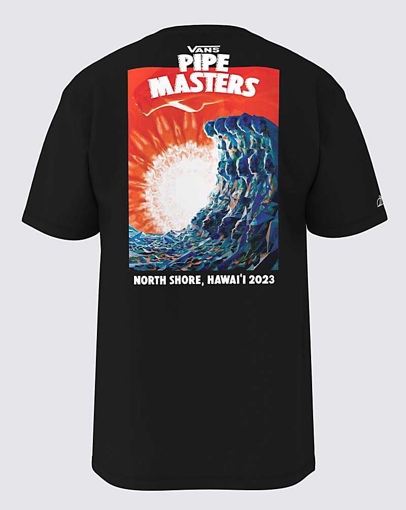 Vans 2023 Pipe Masters Poster T-Shirt Herr Svarta | Sverige EWCB94763