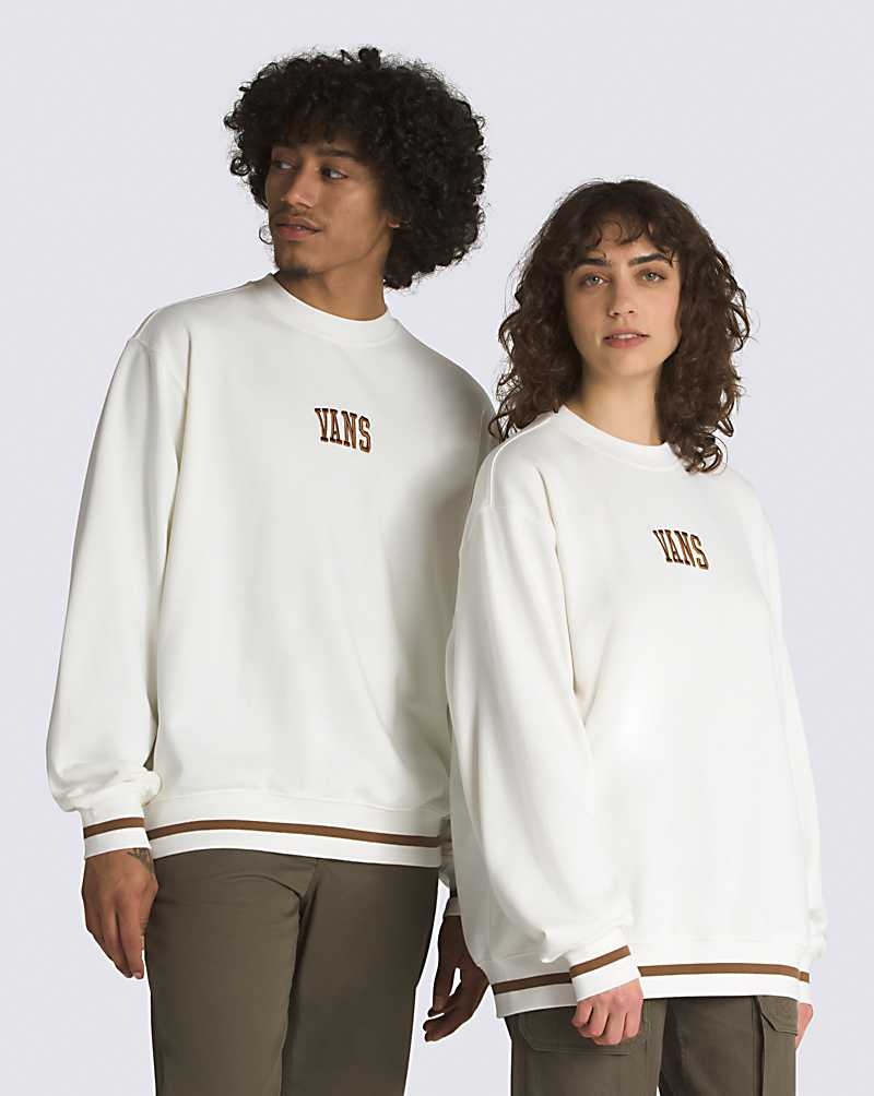 Vans Arch Loose Crew Sweatshirt Herr Vita | Sverige OXHI92643