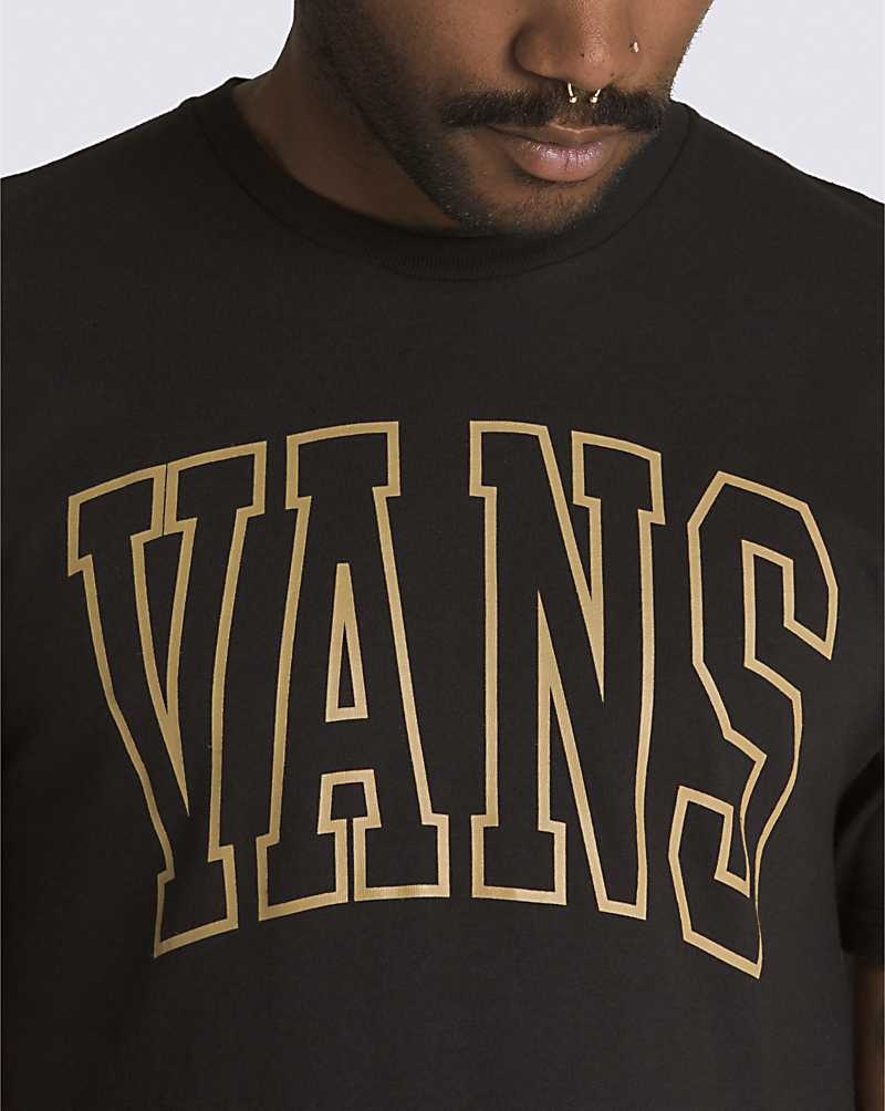 Vans Arched Line T-Shirt Herr Svarta | Sverige YZLD82503