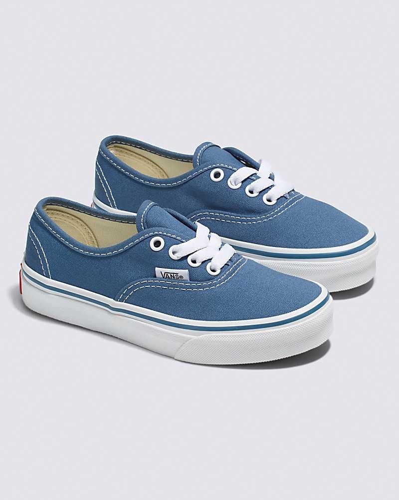 Vans Authentic Skor Barn Marinblå Vita | Sverige UGWZ62780