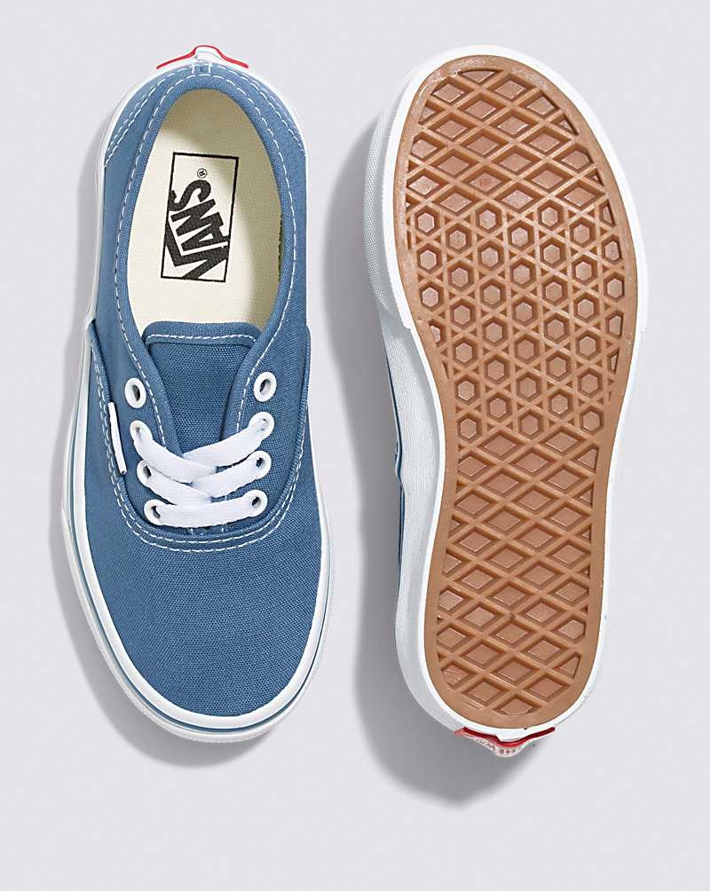 Vans Authentic Skor Barn Marinblå Vita | Sverige UGWZ62780