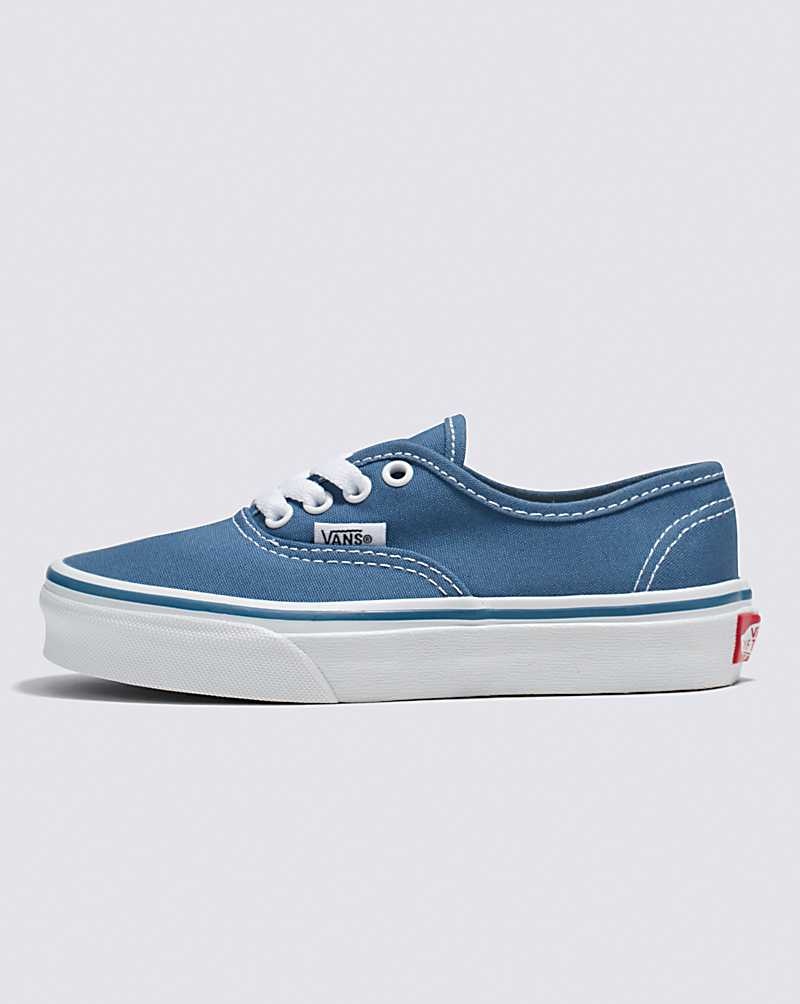 Vans Authentic Skor Barn Marinblå Vita | Sverige UGWZ62780