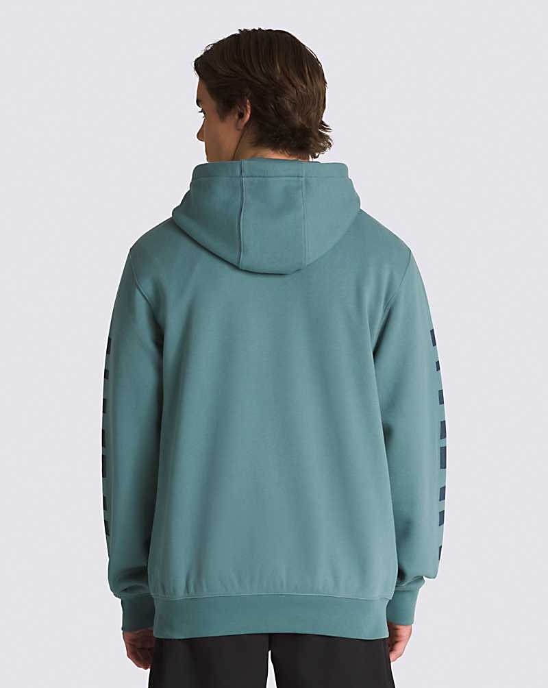 Vans Boxed Check Pullover Hoodie Herr Blå | Sverige AIQH57239