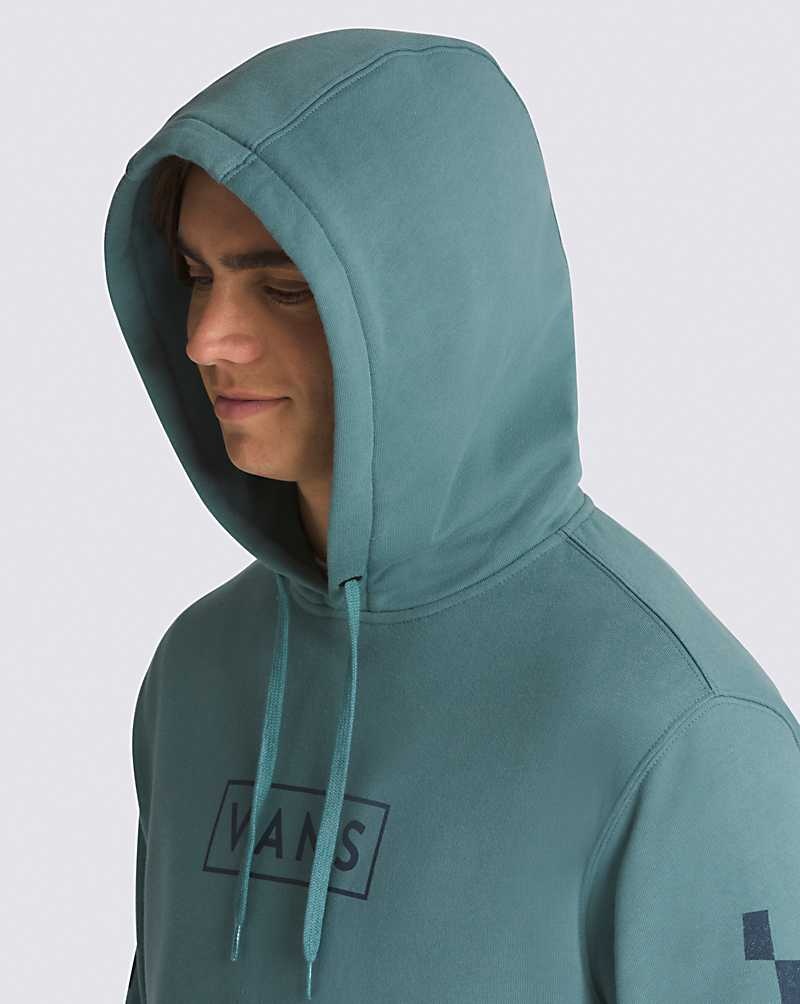 Vans Boxed Check Pullover Hoodie Herr Blå | Sverige AIQH57239