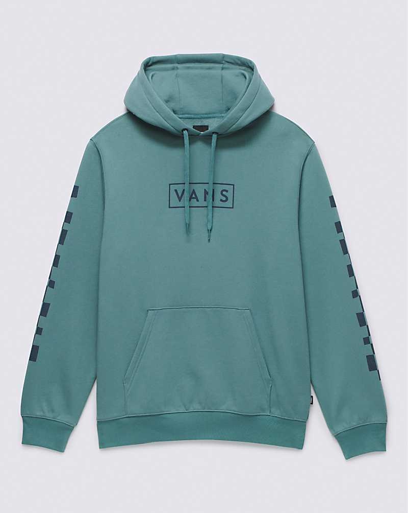 Vans Boxed Check Pullover Hoodie Herr Blå | Sverige AIQH57239