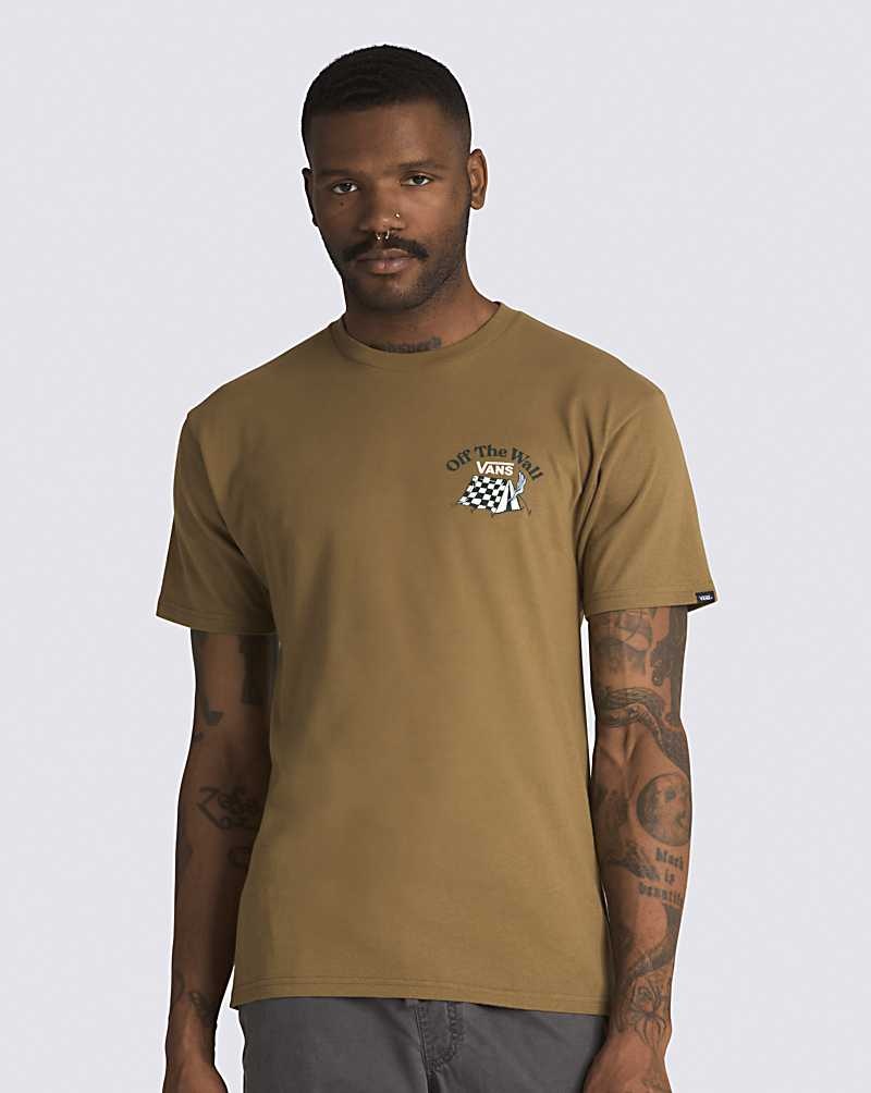 Vans Camp Site T-Shirt Herr Bruna | Sverige XAPQ83417