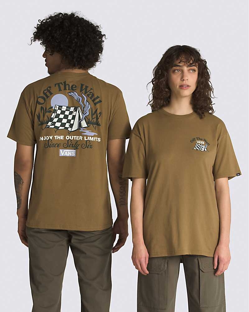 Vans Camp Site T-Shirt Herr Bruna | Sverige XAPQ83417