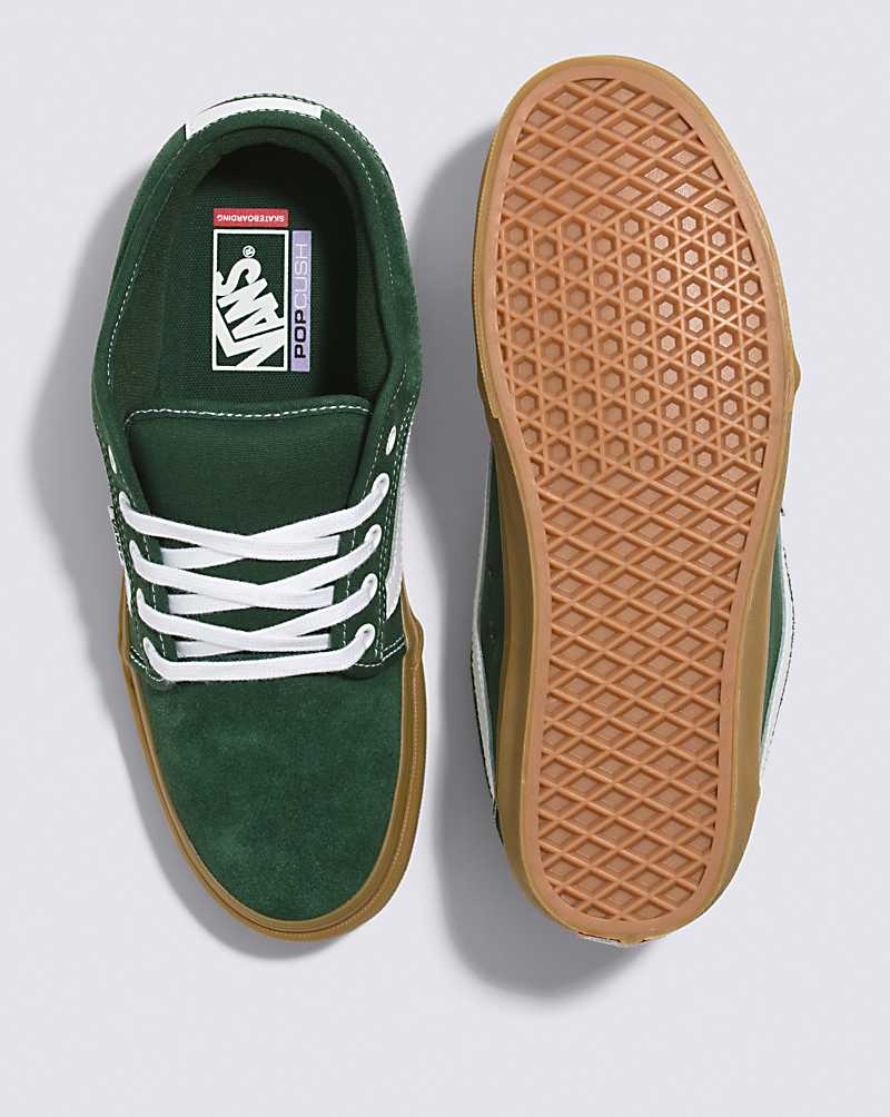 Vans Chukka Low Sidestripe Skateskor Dam Mörkgröna | Sverige YBIU01738