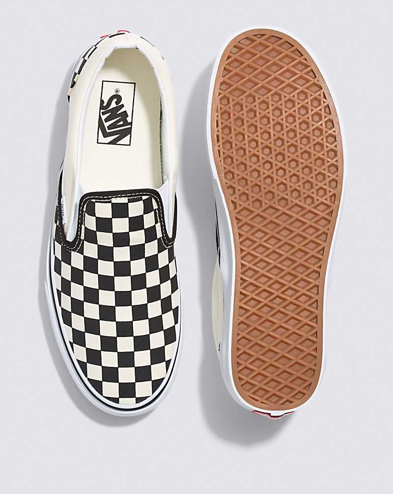 Vans Classic Slip-On Breda Checkerboard Skor Herr Svarta Vita | Sverige ELCI95708