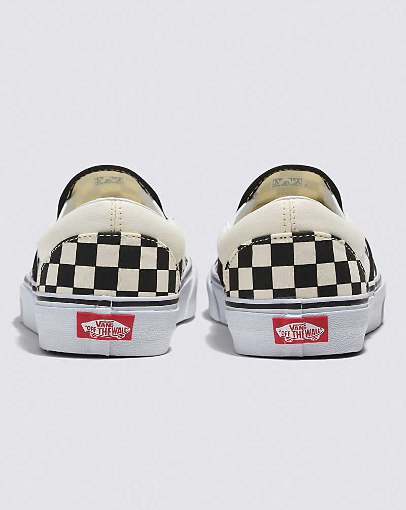 Vans Classic Slip-On Breda Checkerboard Skor Herr Svarta Vita | Sverige ELCI95708