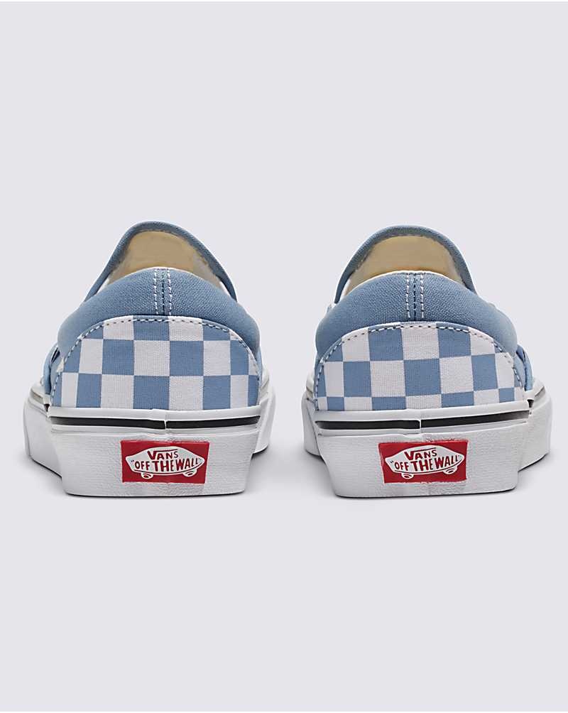 Vans Classic Slip-On Checkerboard Skor Herr Blå | Sverige GEVR41832