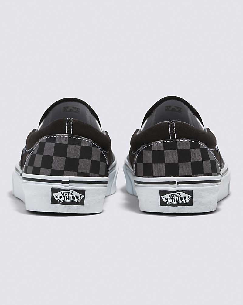 Vans Classic Slip-On Checkerboard Skor Herr Svarta Grå | Sverige BWXK97152