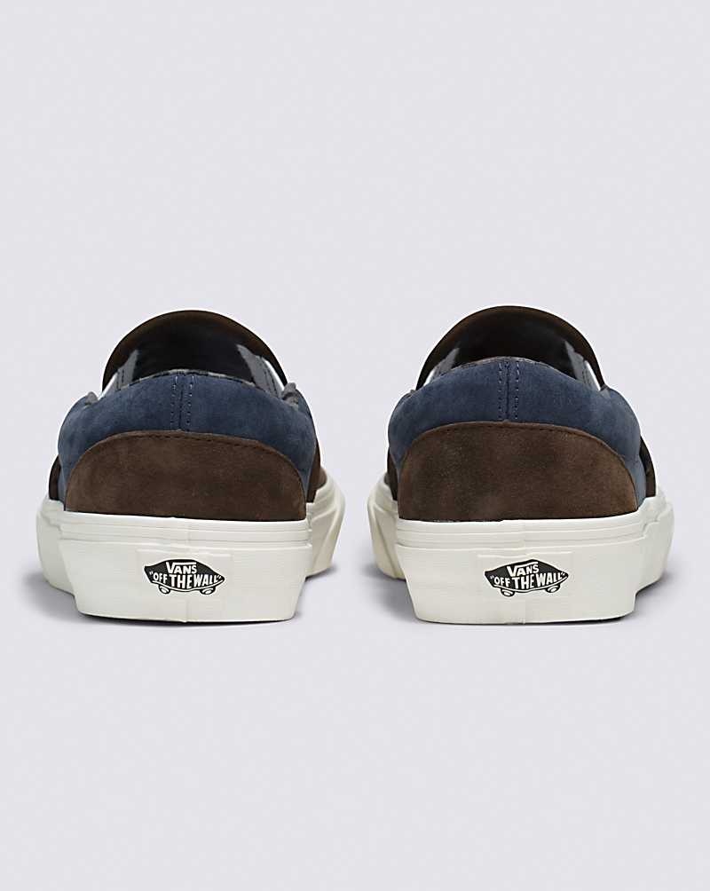 Vans Classic Slip-On Pig Mocka Skor Herr Bruna Marinblå | Sverige BOLF70834