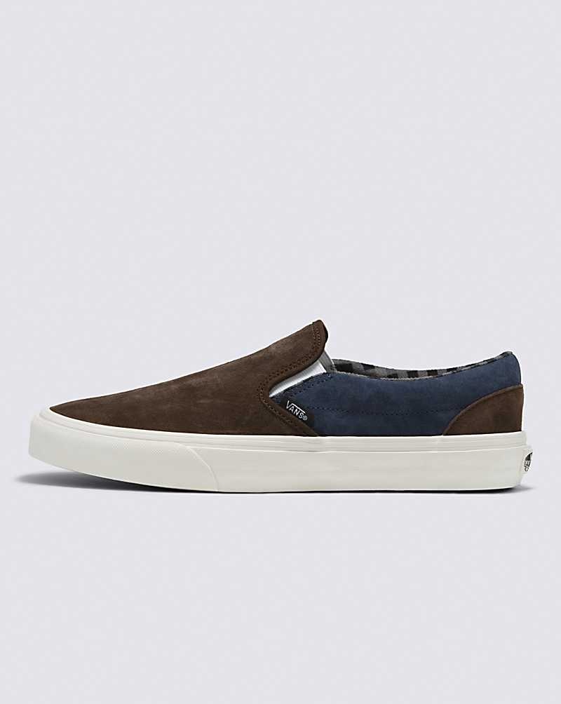 Vans Classic Slip-On Pig Mocka Skor Herr Bruna Marinblå | Sverige BOLF70834