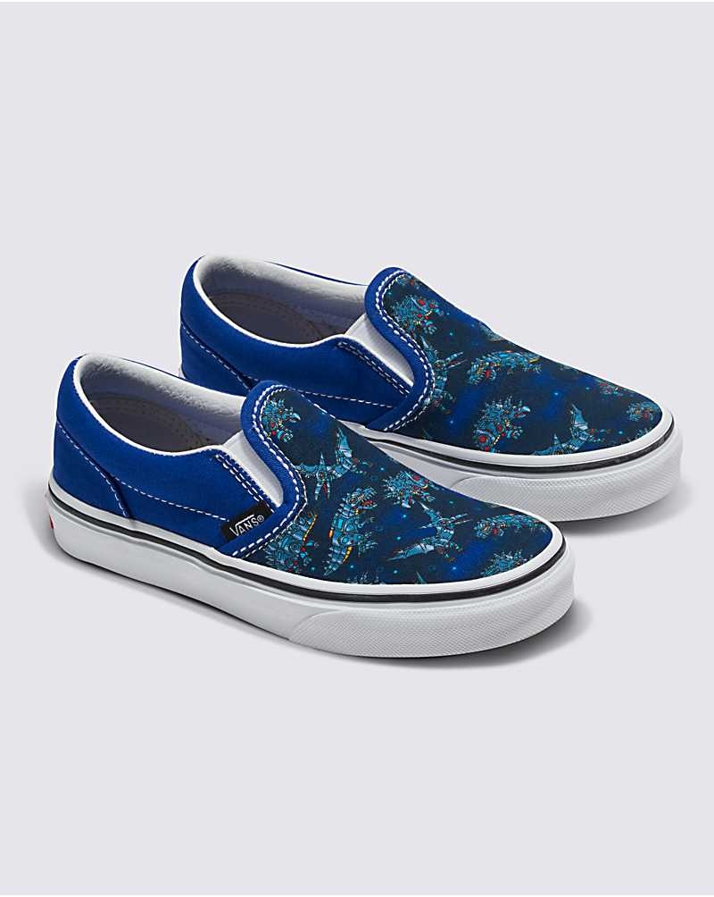 Vans Classic Slip-On Skor Barn Blå | Sverige IAMO49830