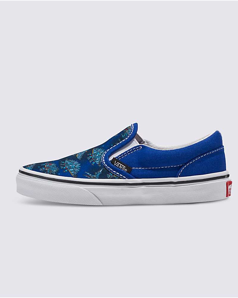 Vans Classic Slip-On Skor Barn Blå | Sverige IAMO49830