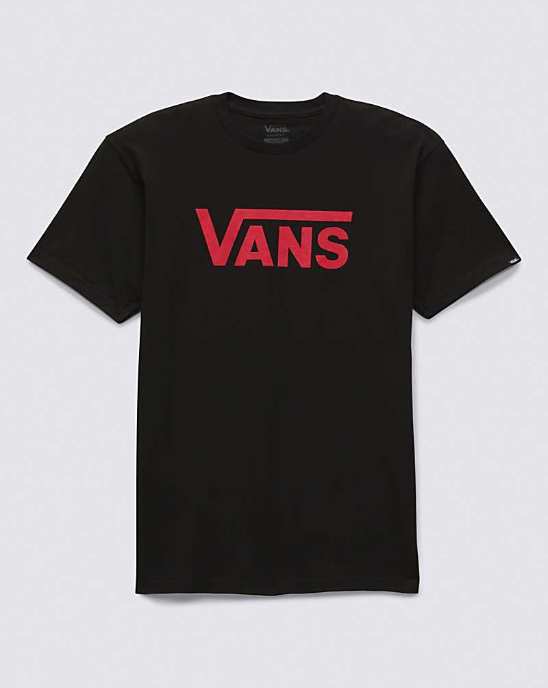 Vans Classic T-Shirt Herr Svarta Röda | Sverige KEBY32479