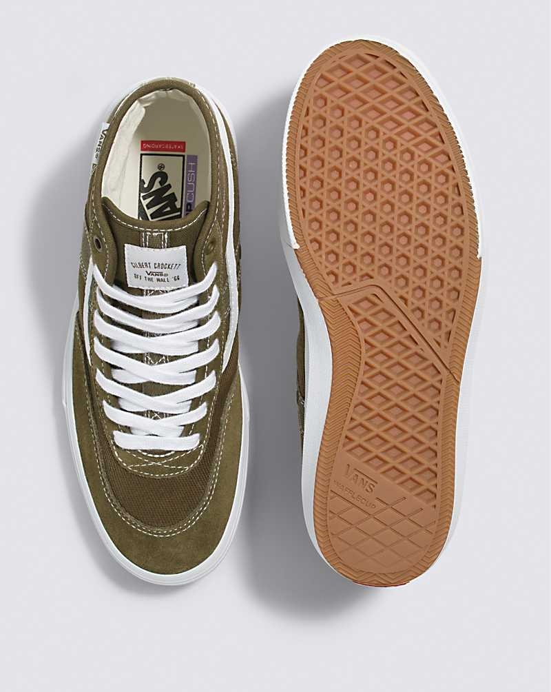 Vans Crockett High Skateskor Dam Olivgröna | Sverige FGXL07398