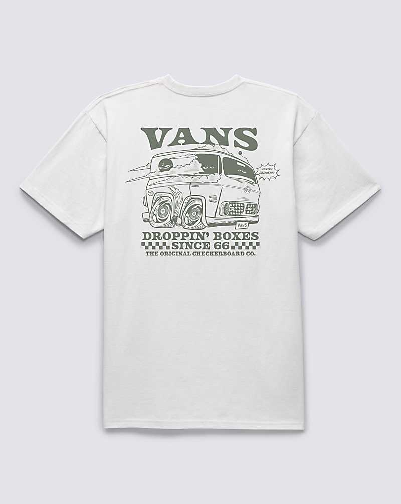 Vans Curb Service T-Shirt Herr Vita | Sverige SOMA25936