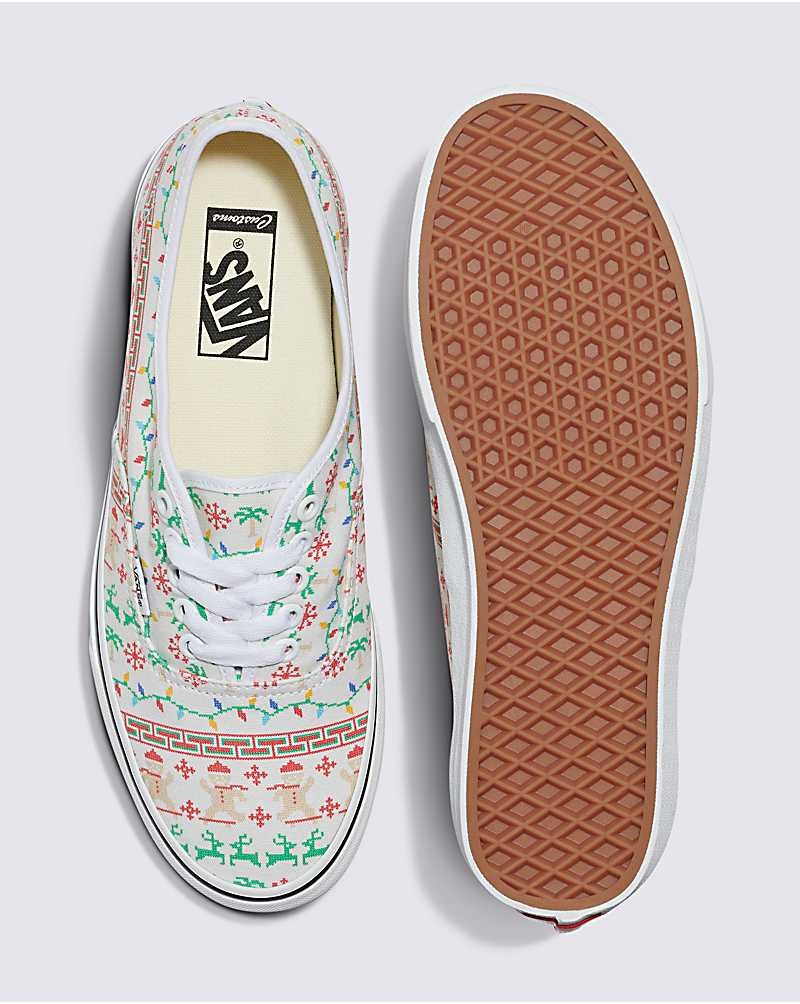 Vans Customs Christmas Tröja Authentic Skor Herr Vita | Sverige CTXG35198