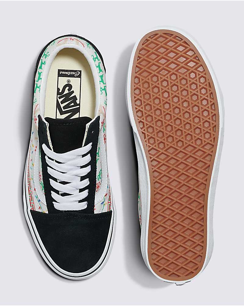 Vans Customs Christmas Tröja Old Skool Skor Herr Vita | Sverige ZQPM69178