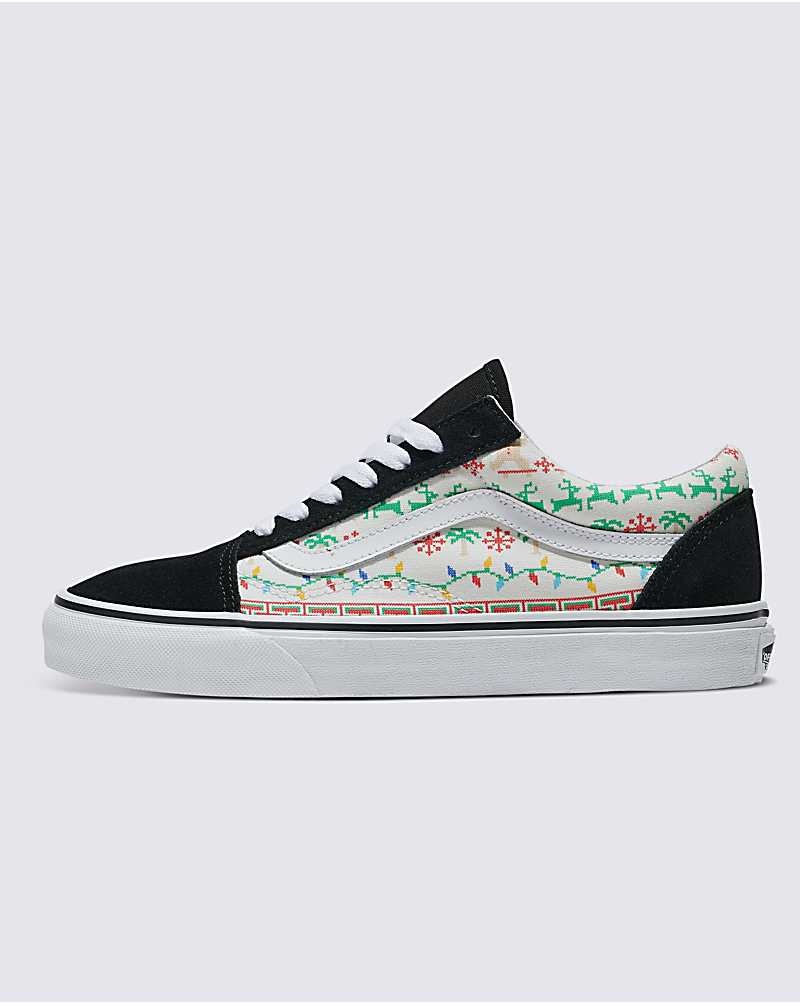 Vans Customs Christmas Tröja Old Skool Skor Herr Vita | Sverige ZQPM69178