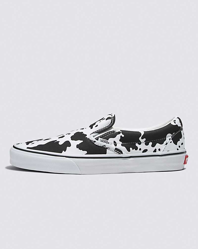 Vans Customs Cow Print Slip-On Skor Herr Svarta Vita | Sverige PIBJ95462