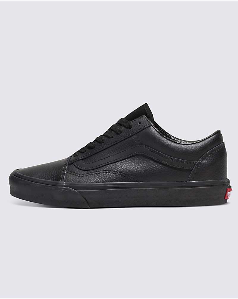 Vans Customs Elevated Läder Old Skool Skor Herr Svarta | Sverige ARQH01785