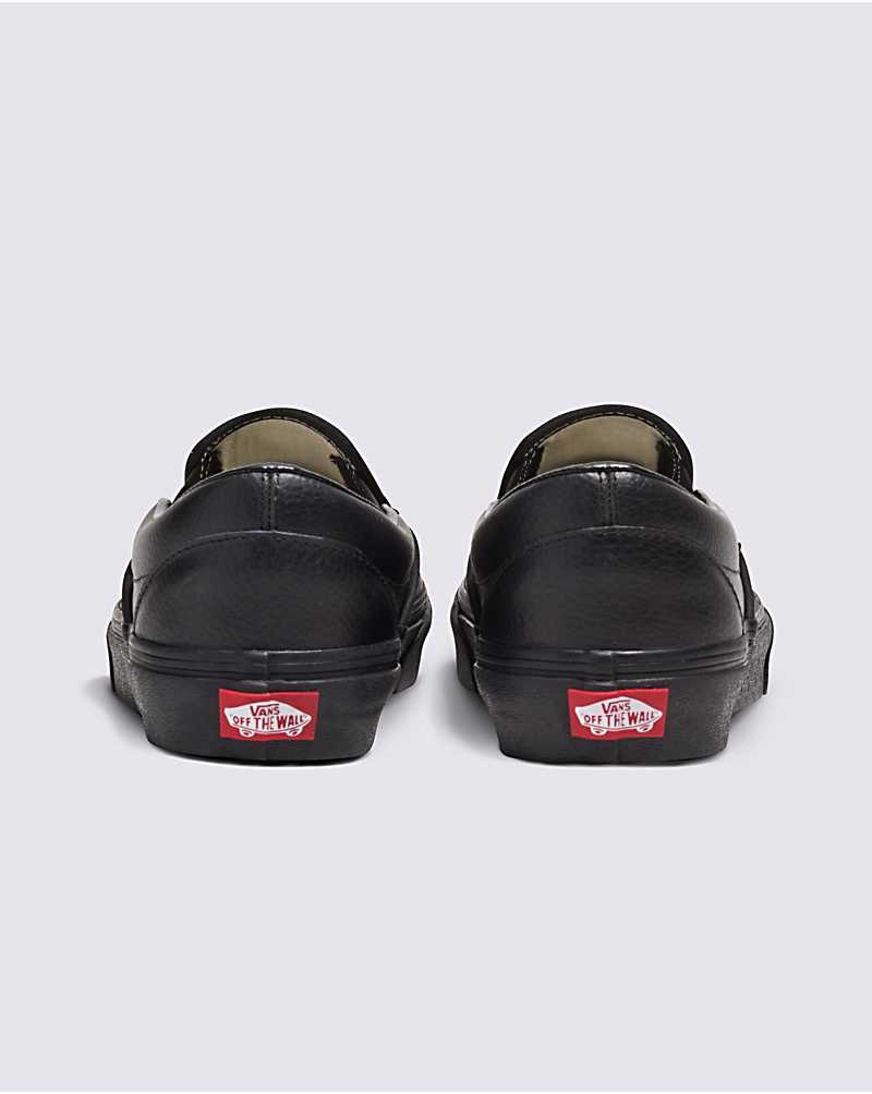 Vans Customs Elevated Läder Slip-On Skor Herr Svarta | Sverige WGKX61295