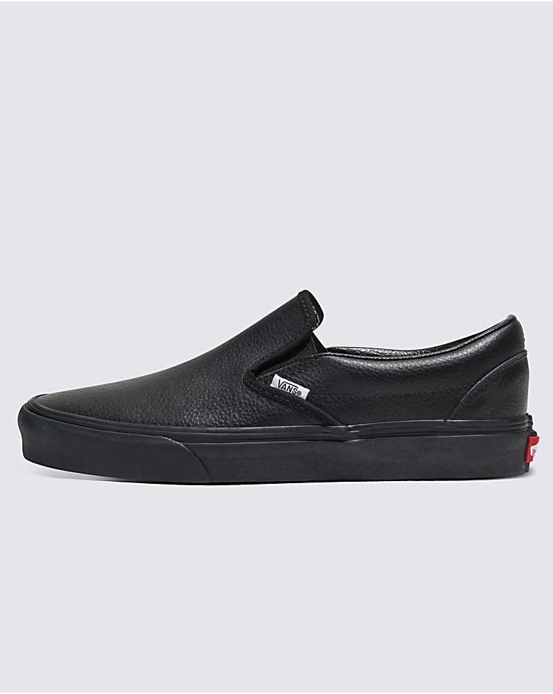 Vans Customs Elevated Läder Slip-On Skor Herr Svarta | Sverige WGKX61295