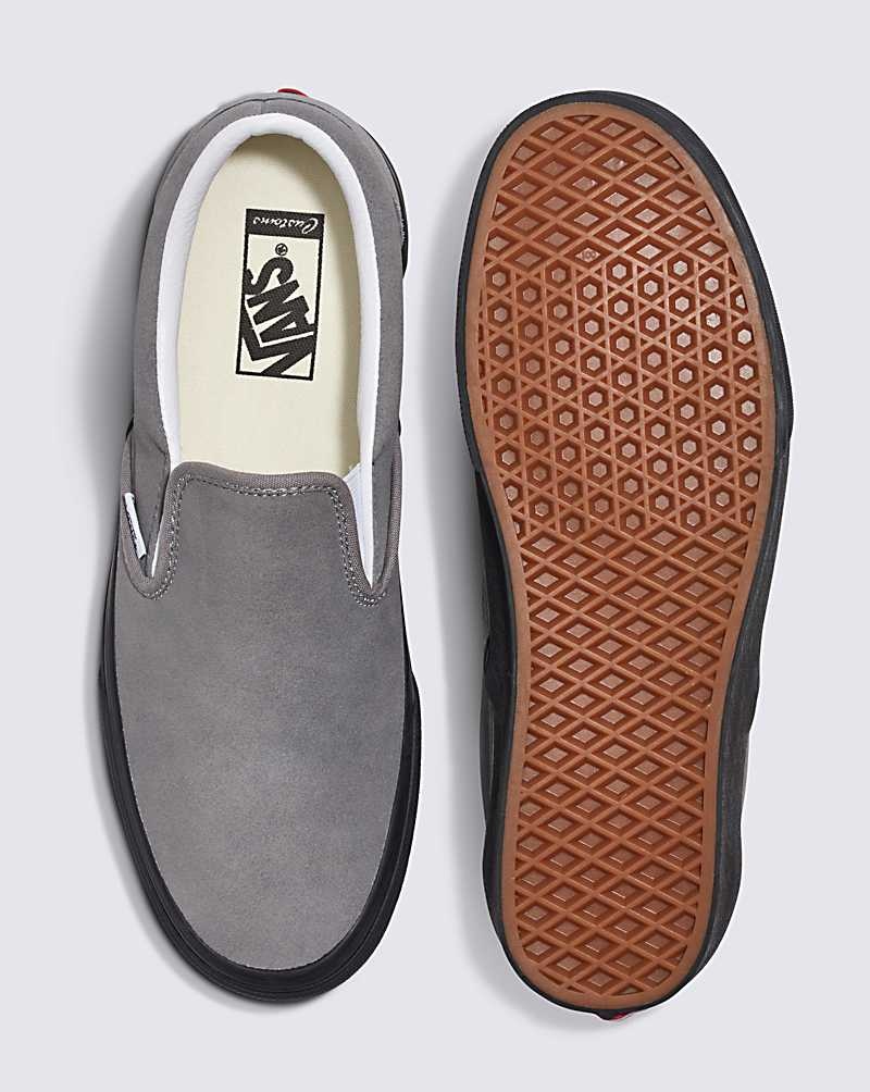 Vans Customs Elevated Mocka Black Sole Slip-On Skor Herr Grå | Sverige TRVM38150