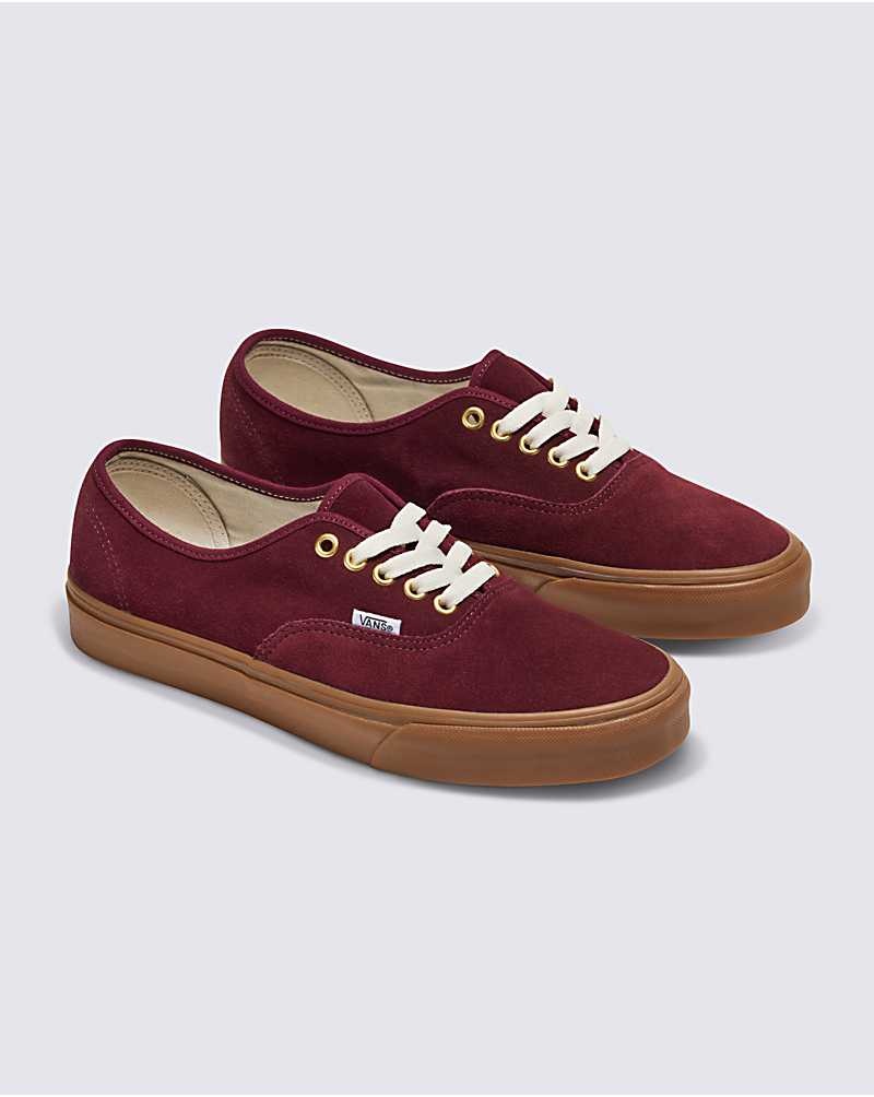 Vans Customs Elevated Mocka Gum Sole Authentic Skor Herr Vinröda | Sverige LWQK03285