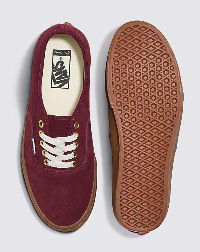 Vans Customs Elevated Mocka Gum Sole Authentic Skor Herr Vinröda | Sverige LWQK03285