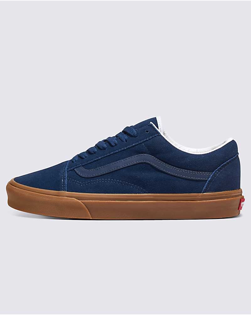 Vans Customs Elevated Mocka Gum Sole Old Skool Skor Herr Marinblå | Sverige HDOG28631