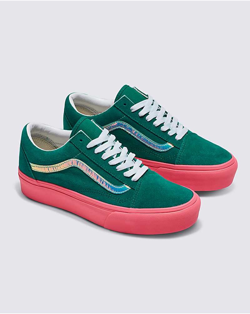 Vans Customs Elevated Ultramarin Mocka Platform Old Skool Skor Herr Gröna | Sverige GAIN49871