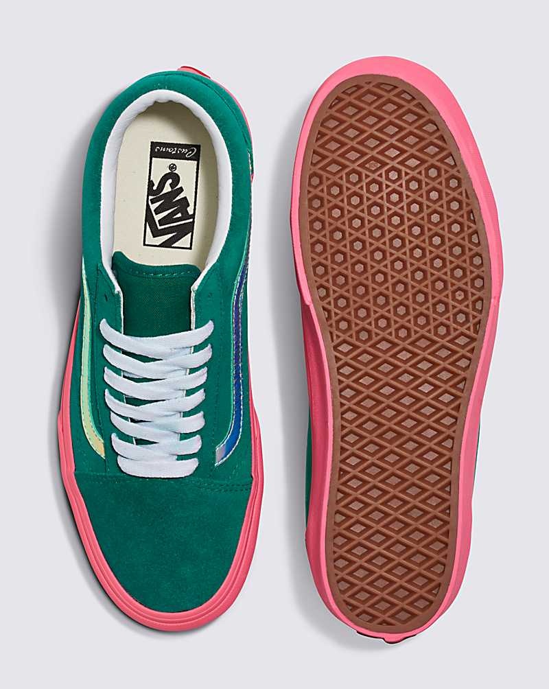 Vans Customs Elevated Ultramarin Mocka Platform Old Skool Skor Herr Gröna | Sverige GAIN49871