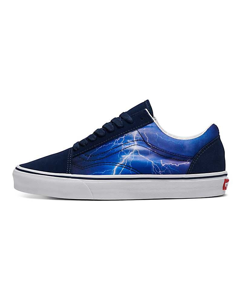 Vans Customs Image Library Lightning Old Skool Skor Herr Marinblå | Sverige YTEO51497