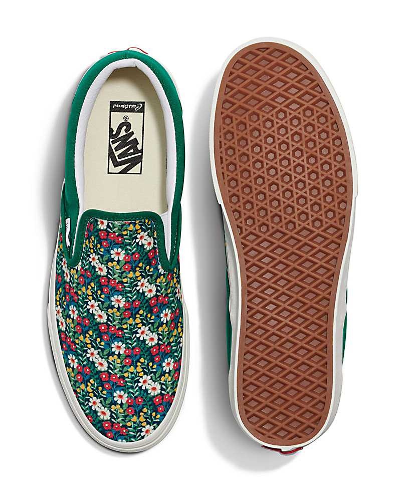 Vans Customs Image Library Slip-On Skor Herr Gröna | Sverige OJST35218