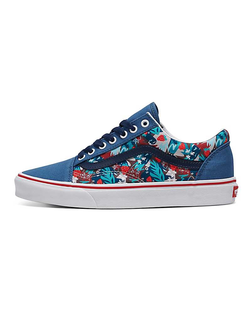 Vans Customs Image Library Strawberry Field Old Skool Skor Herr Blå | Sverige NYXT37564