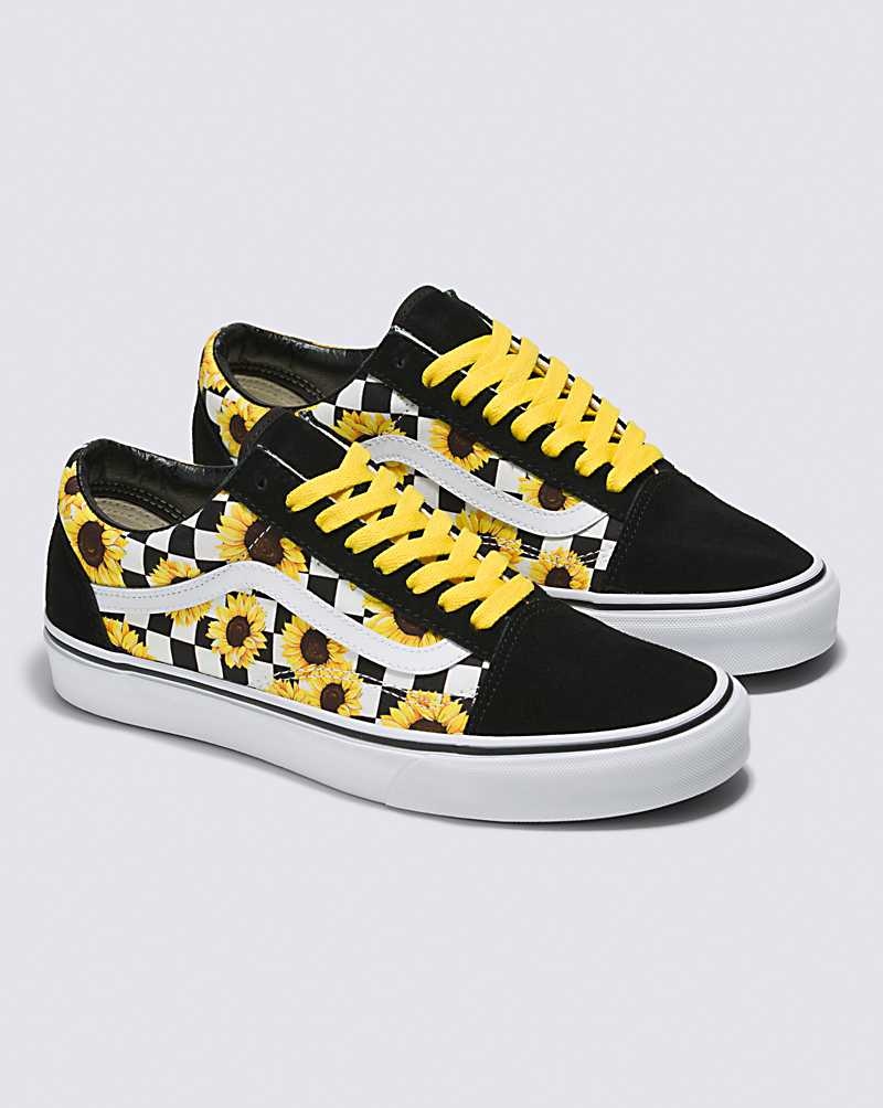 Vans Customs Old Skool Skor Herr Svarta Gula | Sverige SDXH42038