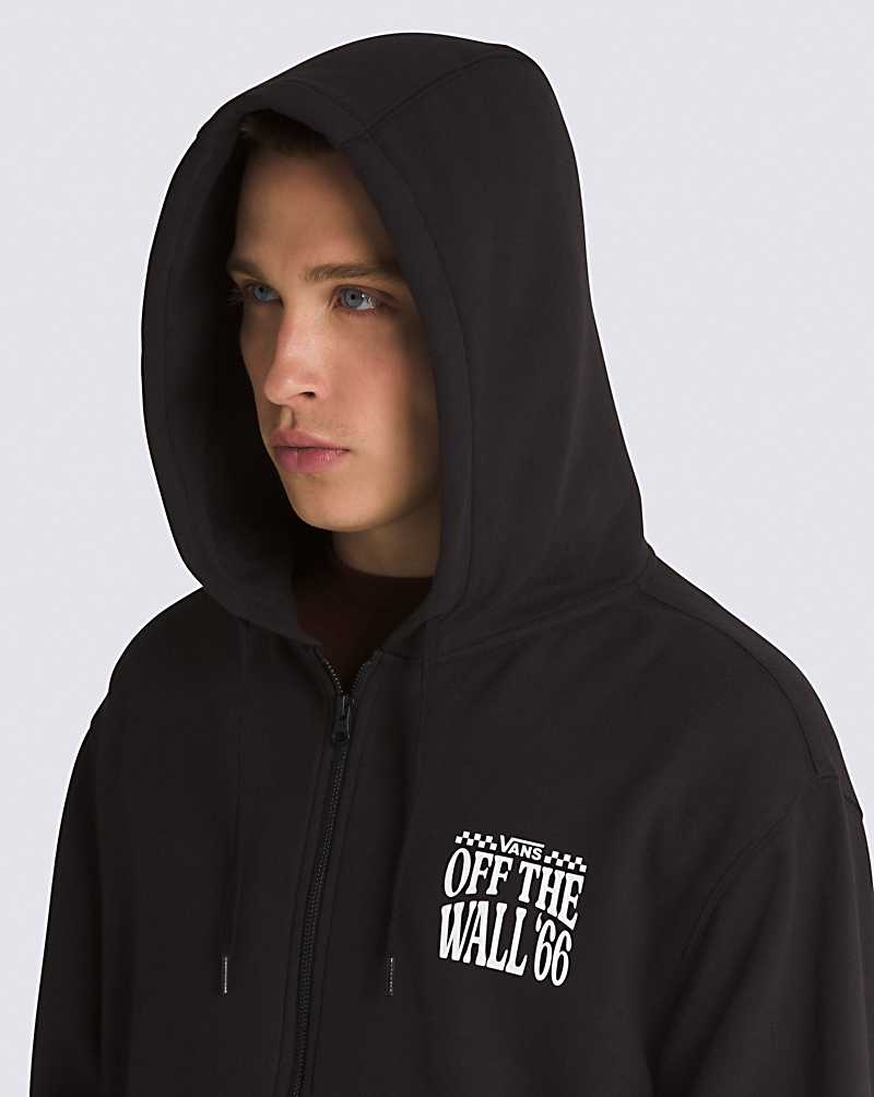 Vans Demo Derby Full Zip Hoodie Herr Svarta | Sverige ZLYT25614