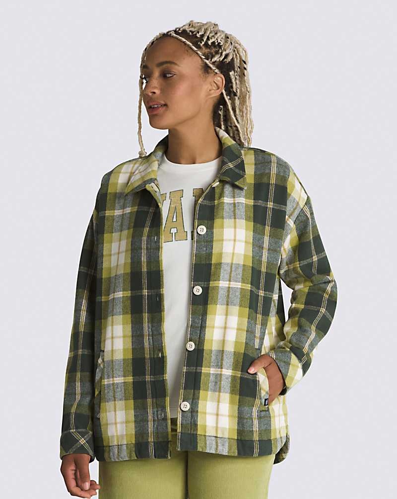 Vans Eliza Oversized Shacket Skjorta Dam Gröna | Sverige WOIT49780