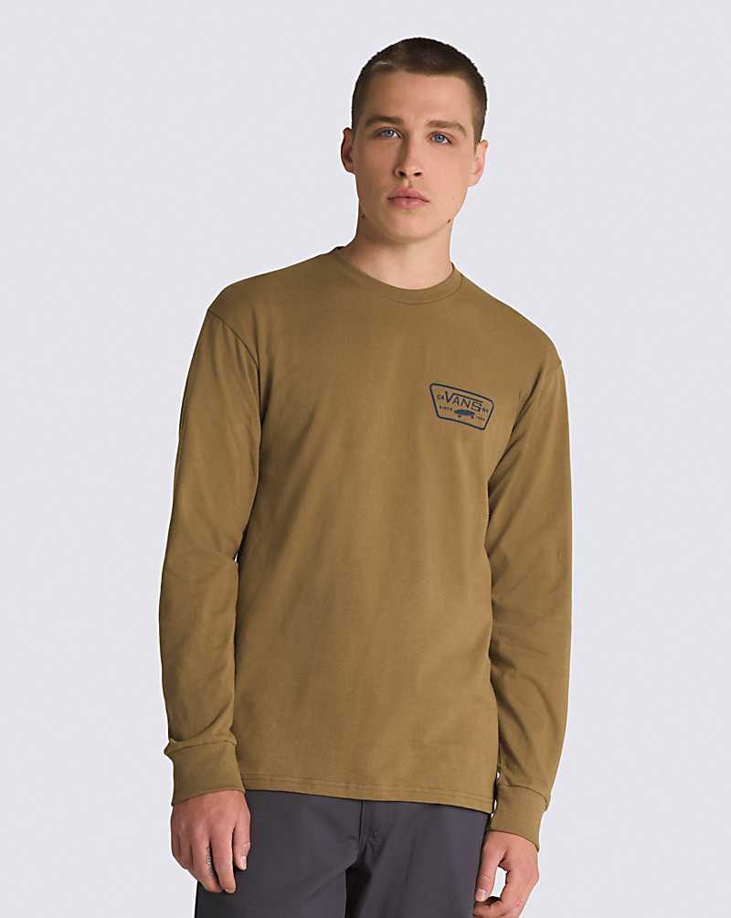 Vans Full Patch Back Long Sleeve T-Shirt Herr Bruna | Sverige UYNH57436