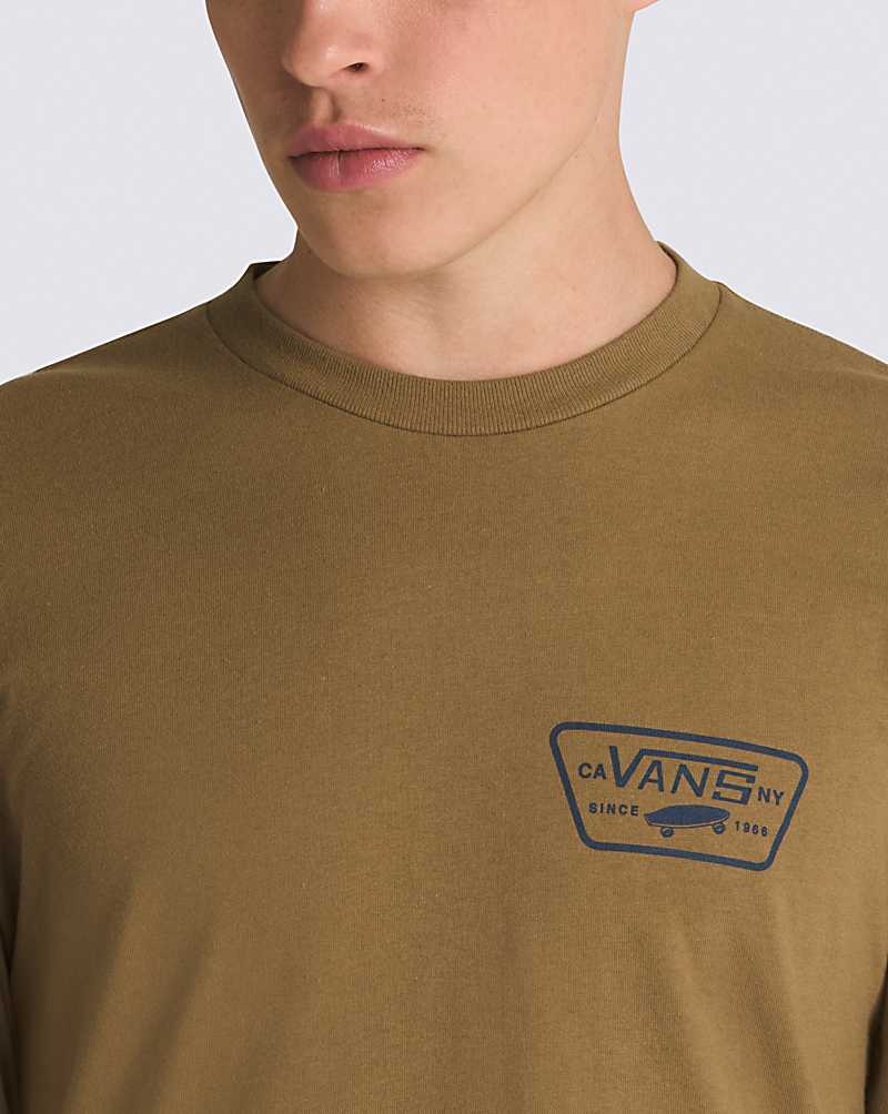 Vans Full Patch Back Long Sleeve T-Shirt Herr Bruna | Sverige UYNH57436