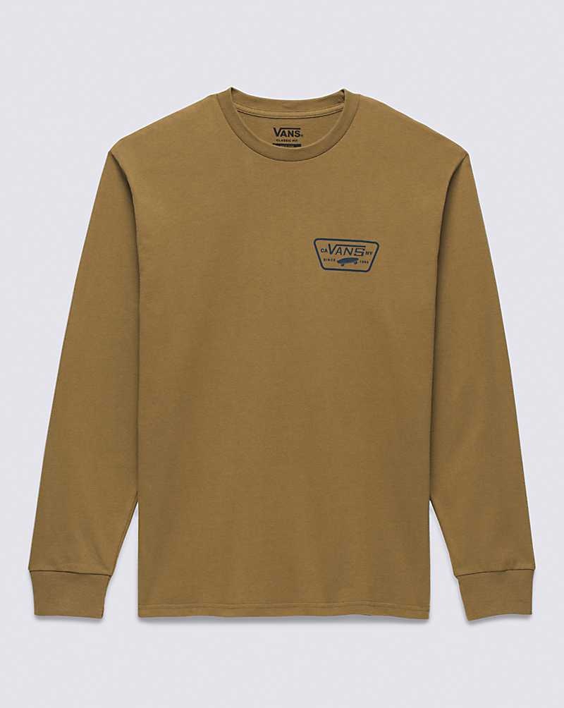 Vans Full Patch Back Long Sleeve T-Shirt Herr Bruna | Sverige UYNH57436