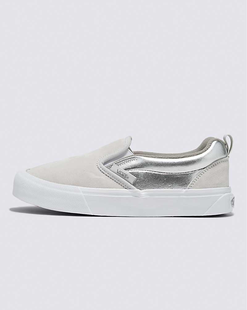 Vans Knu Slip Skor Dam Silver Vita | Sverige JBUS48162