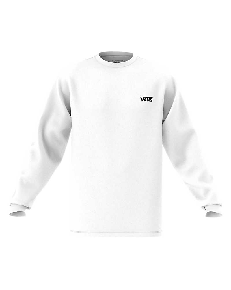 Vans Left Chest Hit Long Sleeve T-Shirt Herr Vita | Sverige YDBE78309