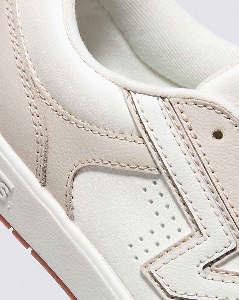 Vans Lowland ComfyCush Läder Skor Dam Vita Beige | Sverige CFZI57194