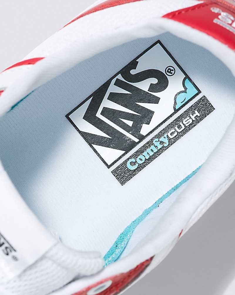 Vans Lowland ComfyCush New Varsity Skor Herr Röda Vita | Sverige QDFO04879