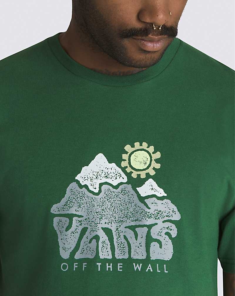 Vans Mountain View T-Shirt Herr Gröna | Sverige KUAZ70482